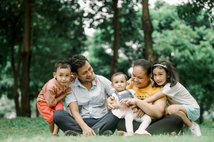 Family at the park