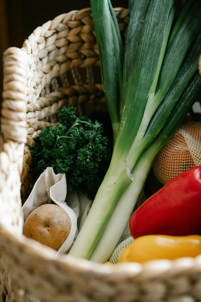 Vegetables in a basket